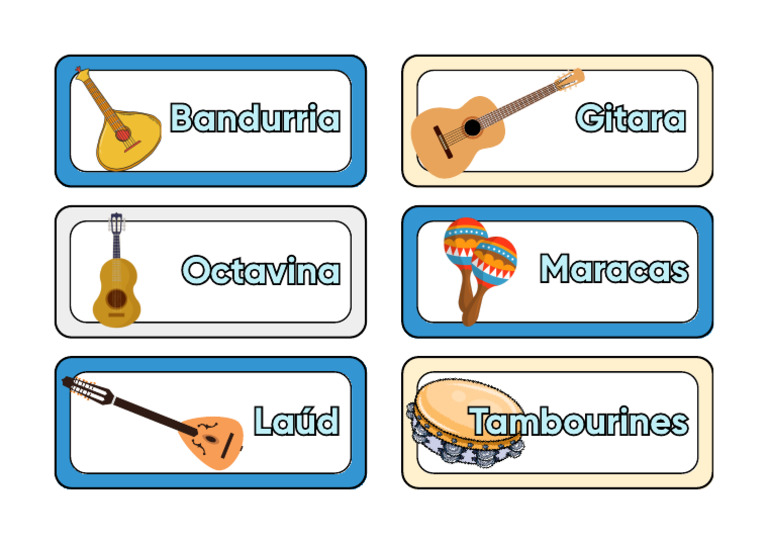 Rondalla Instruments Label 2 | PDF