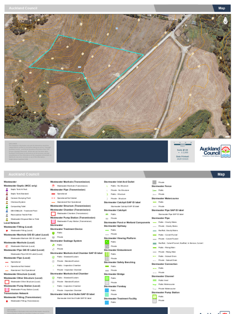 Auckland Wastewater and Stormwater Map | PDF | Septic Tank | Water ...