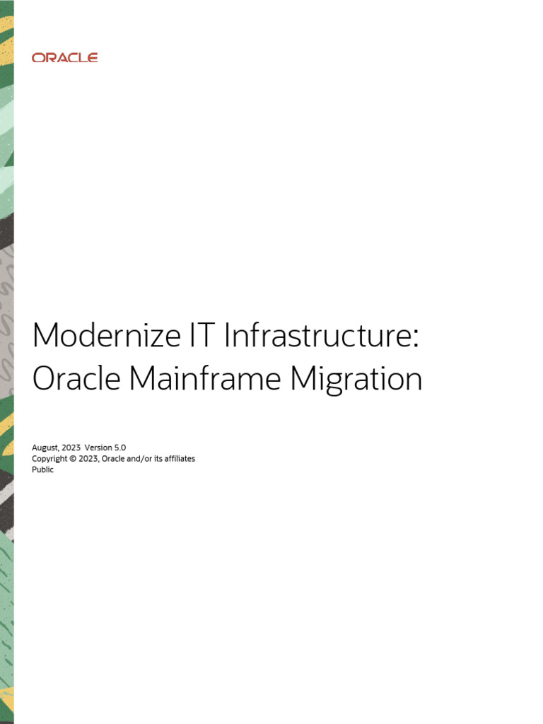 Oracle Mainframe Migration Guide | PDF | Cloud Computing | Databases