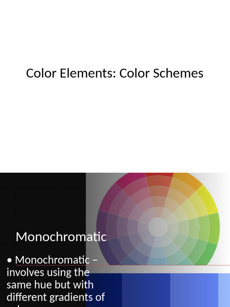 Lesson 1 Color Schemes Presentation | PDF