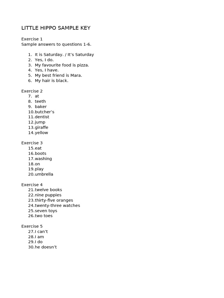 Little HIPPO 2019 Key | PDF