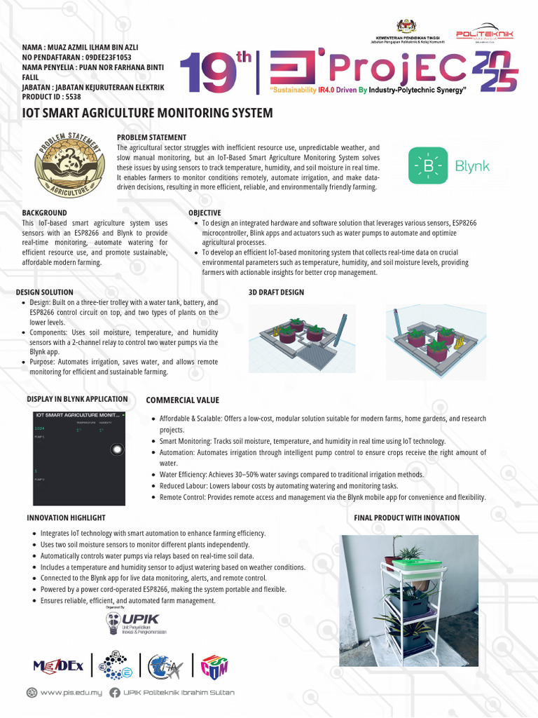 NEW_POSTER_DEE5B_5538_IOT SMART AGRICULTURE MONITORING SYSTEM | PDF ...