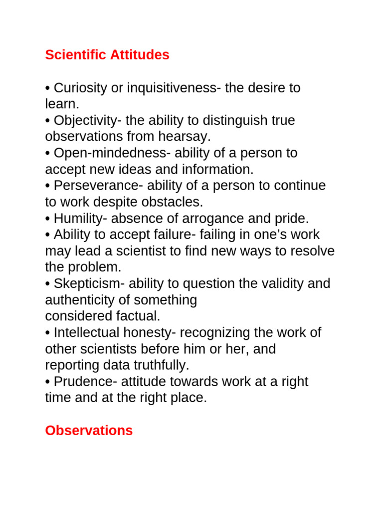 Key Scientific Attitudes and Methods | PDF | Colony Forming Unit | Science
