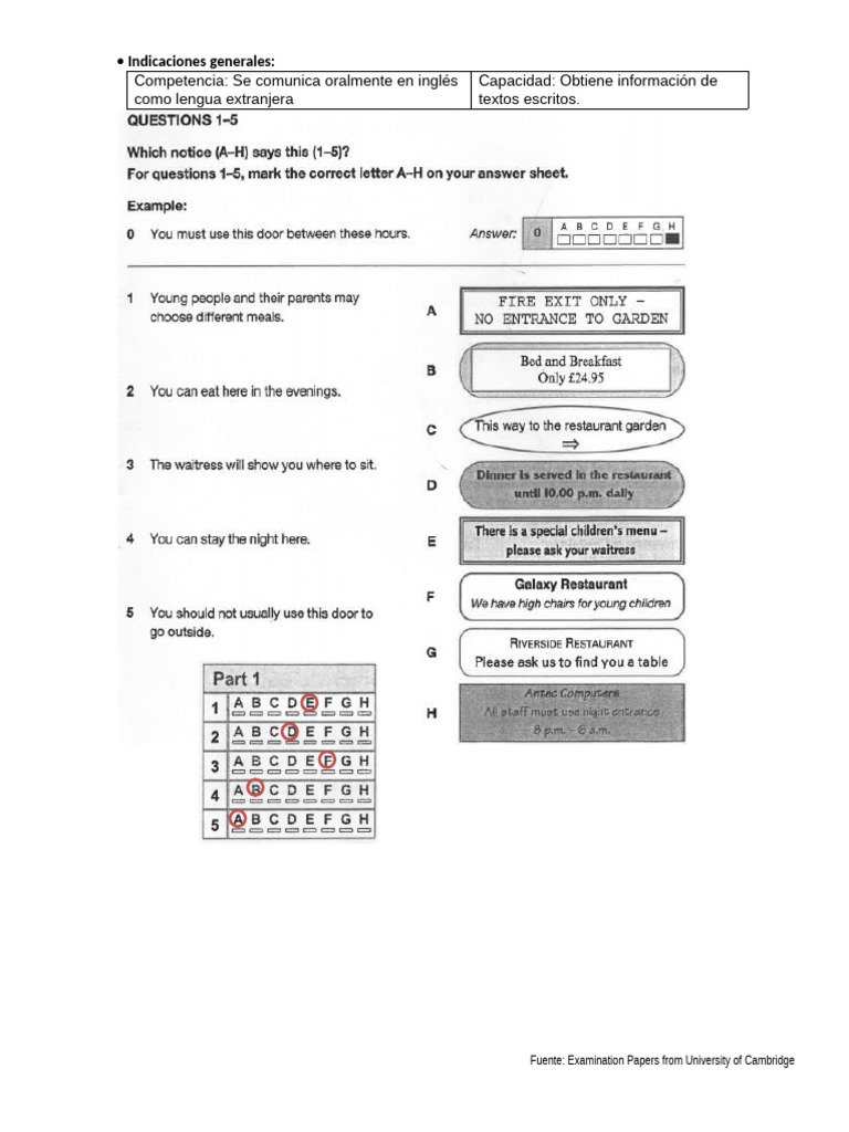 Reading Preparation | PDF | Idiomas del Reino Unido | Lingüística