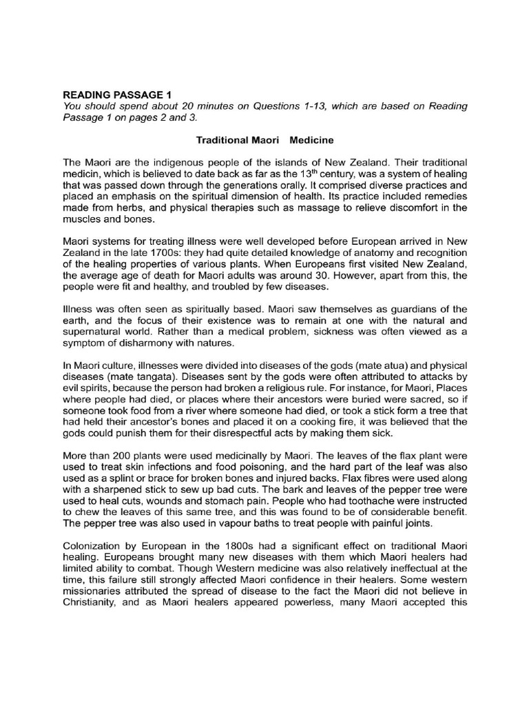 Full Reading Test (Possible) | PDF