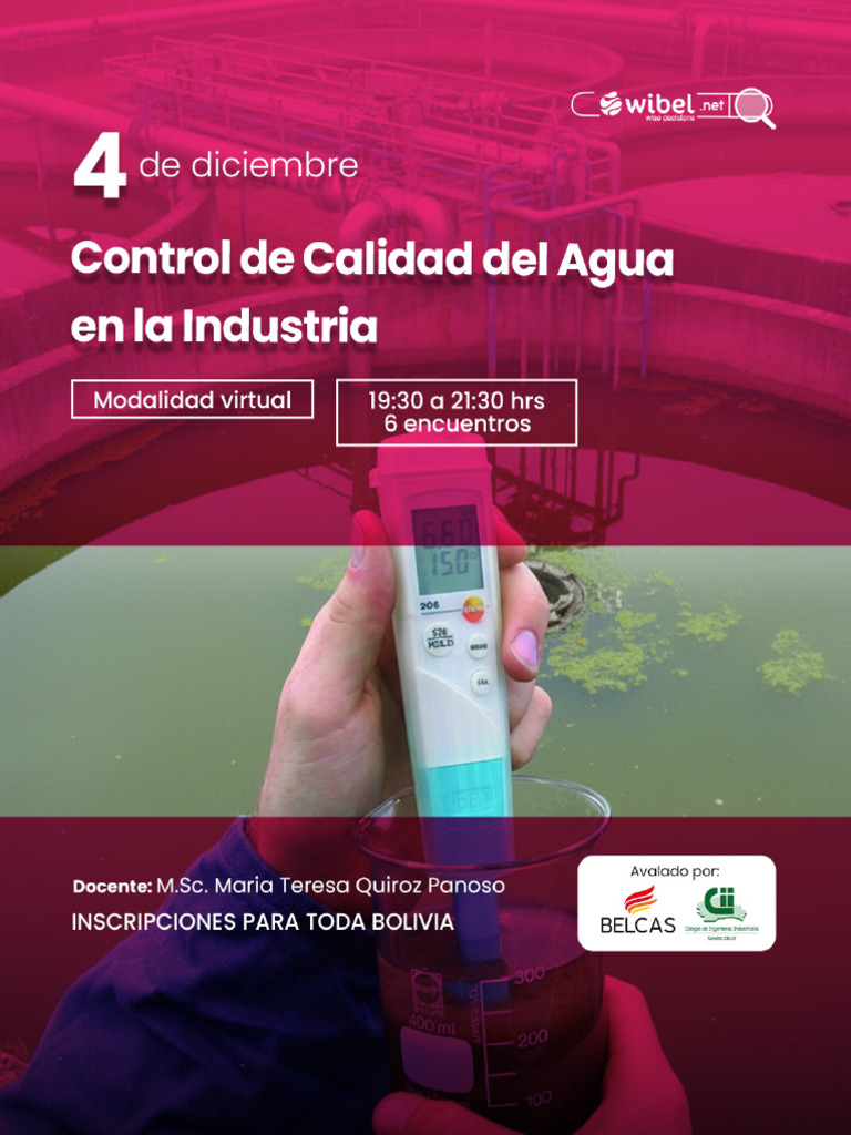Control de Calidad del Agua Industrial | PDF | Agua | Calidad del agua