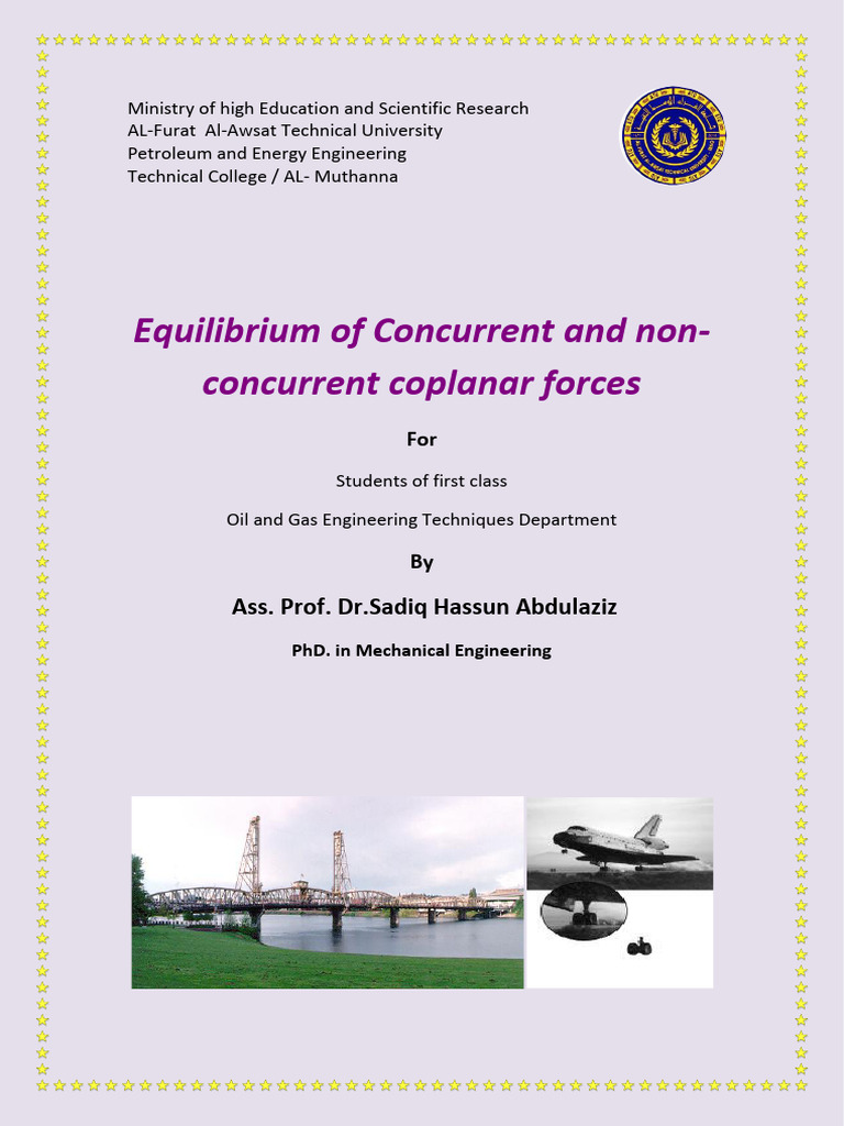 Equilibrium of Concurrent and Non Concurrent Coplanar Forces 3 | PDF ...