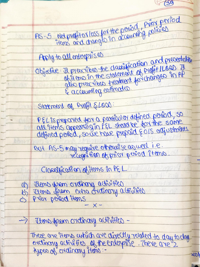 As-5 Prior Period Items | PDF