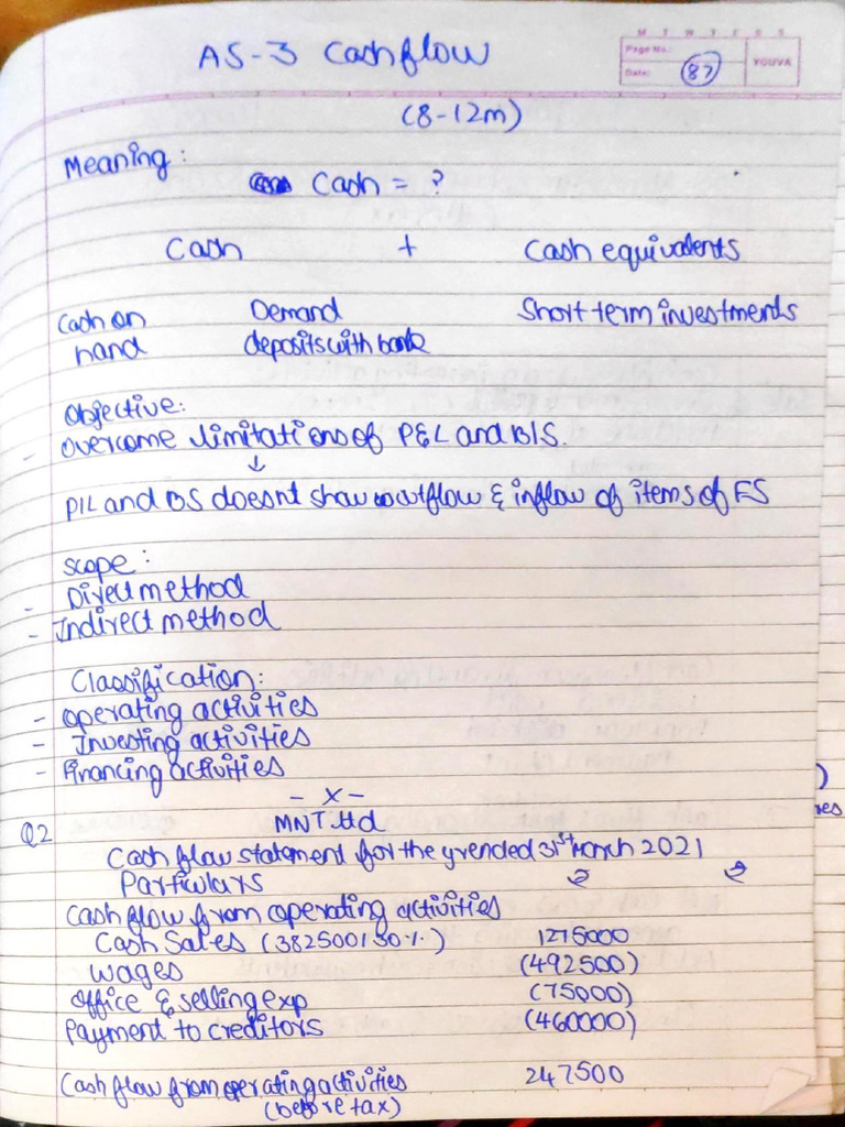 As-3 Cash Flow Statement | PDF