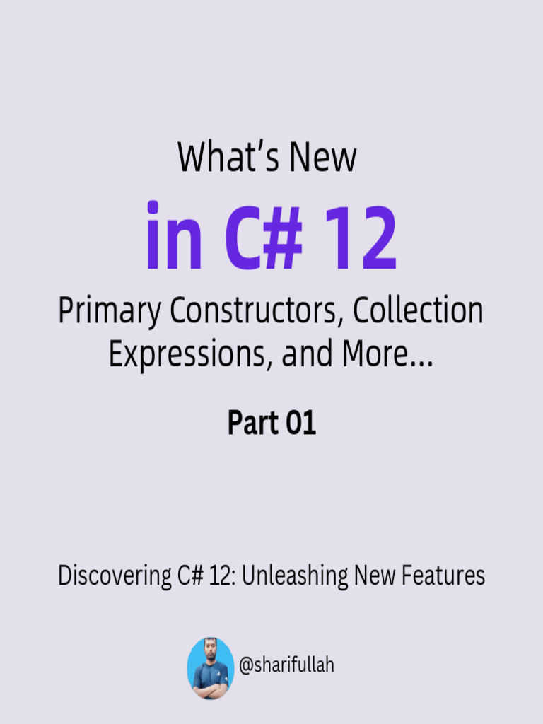 Csharp12 New Features | PDF | C Sharp (Programming Language ...
