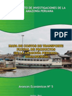 5 Mapa de Costos de Transporte Fluvial Zona Iquitos