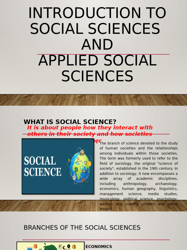 Overview of Social Sciences & Applications | PDF | Social Sciences ...