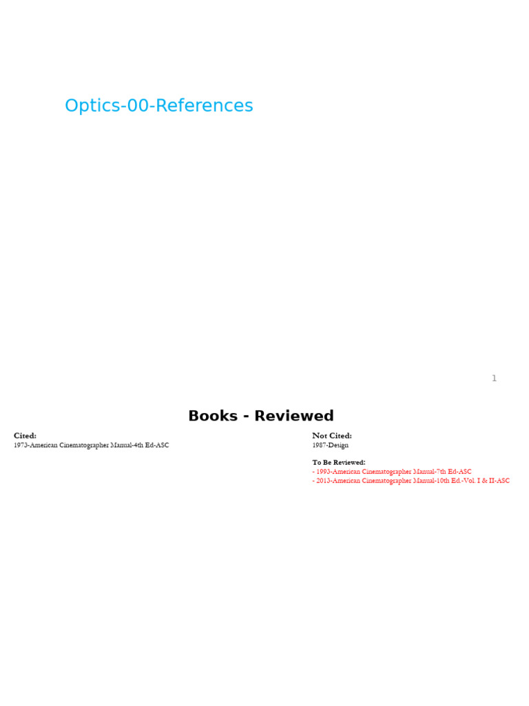 000 Optics 00 References UNIX | PDF