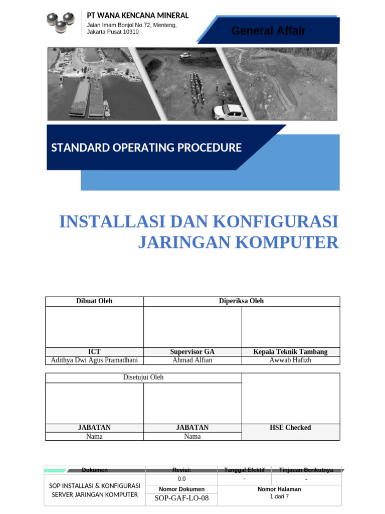 SOP Instalasi Server Jaringan Komputer | PDF