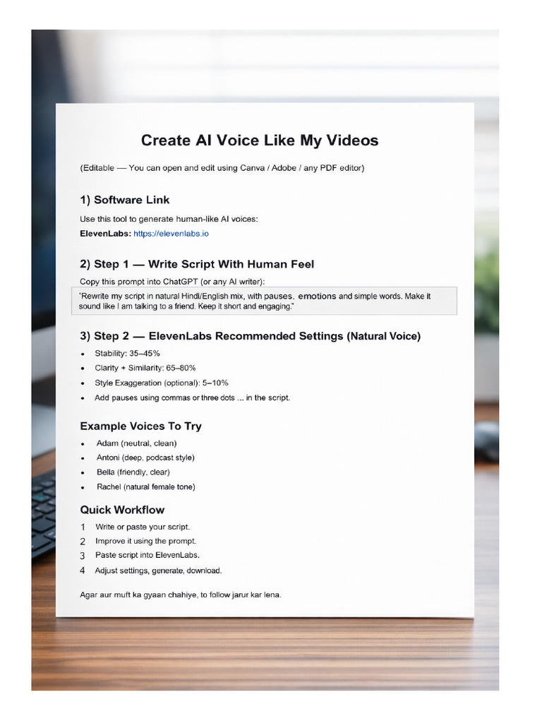 Voice Details | PDF