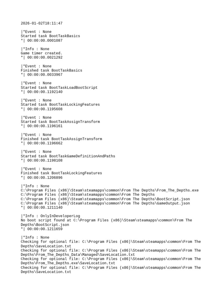 From The Depths Boot Log Analysis | PDF | Computer Hardware | Computer ...