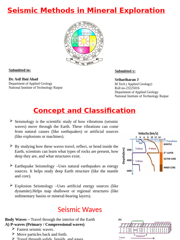 Seismic Methods in Mineral Exploration | PDF | Seismology | Reflection ...
