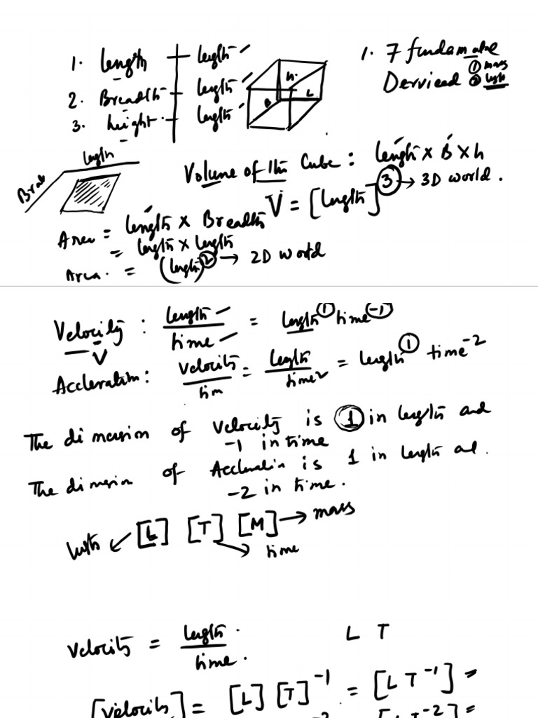 Dimension Analysis | PDF