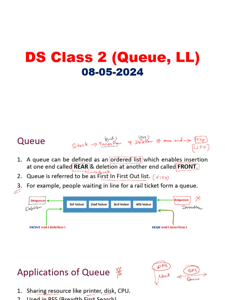 Understanding Queues and Linked Lists | PDF | Queue (Abstract Data Type ...