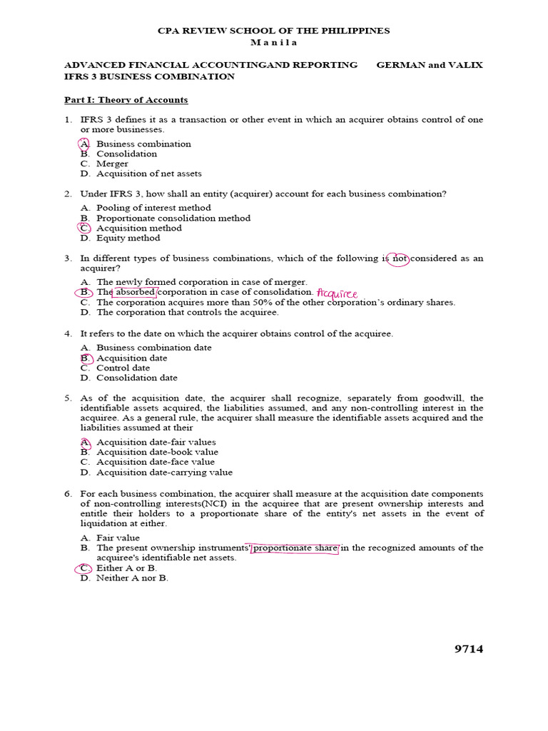 IFRS 3 Business Combinations Guide | PDF | Mergers And Acquisitions ...