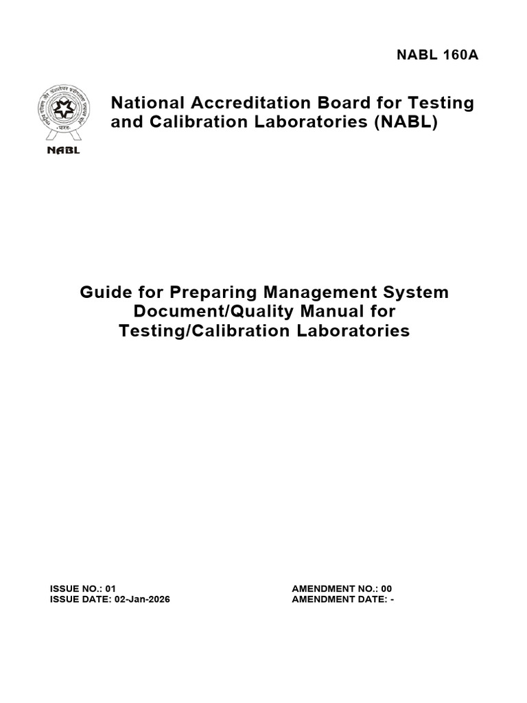 Nabl 160a | PDF | Metrology | Calibration