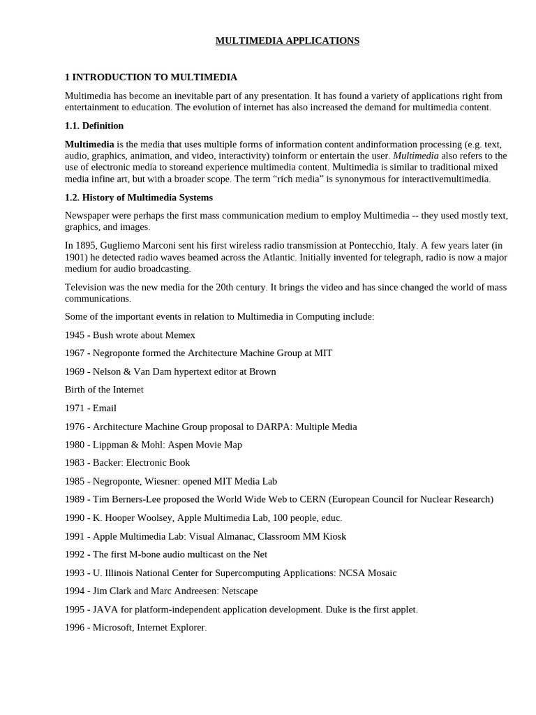 Multimedia Applications Overview | PDF | Data Compression | Adobe Flash