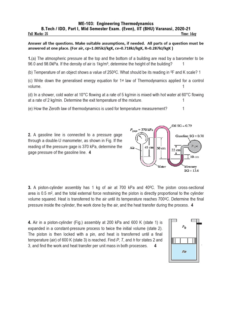 Midsem Paper | PDF | Turbine | Temperature