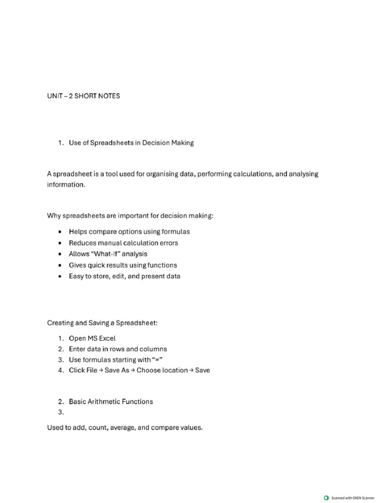 Ref Notes Unit 2 | PDF