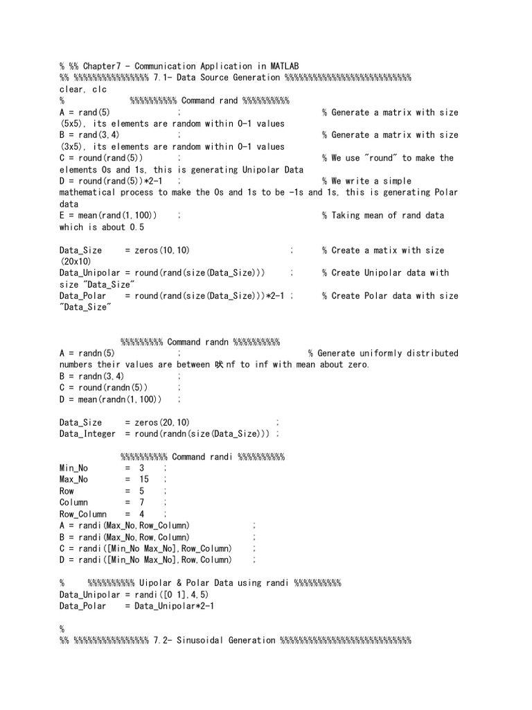 MATLAB Communication Applications Guide | PDF | Bit Rate | Phase (Waves)