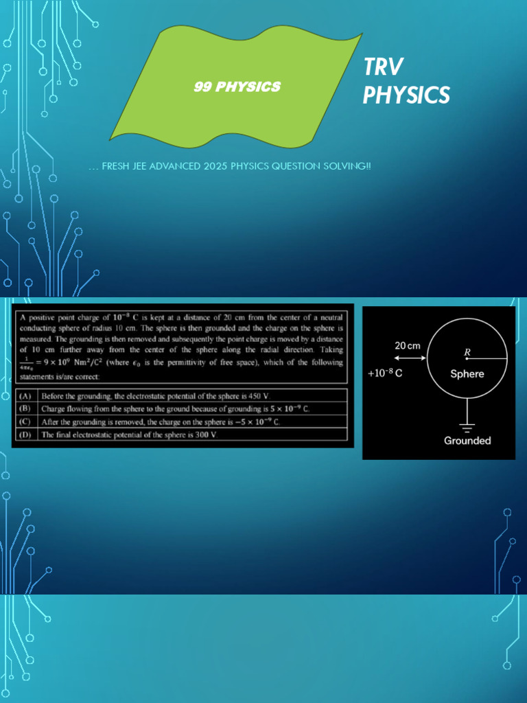 JEE Advanced 2025 Physics Solutions | PDF