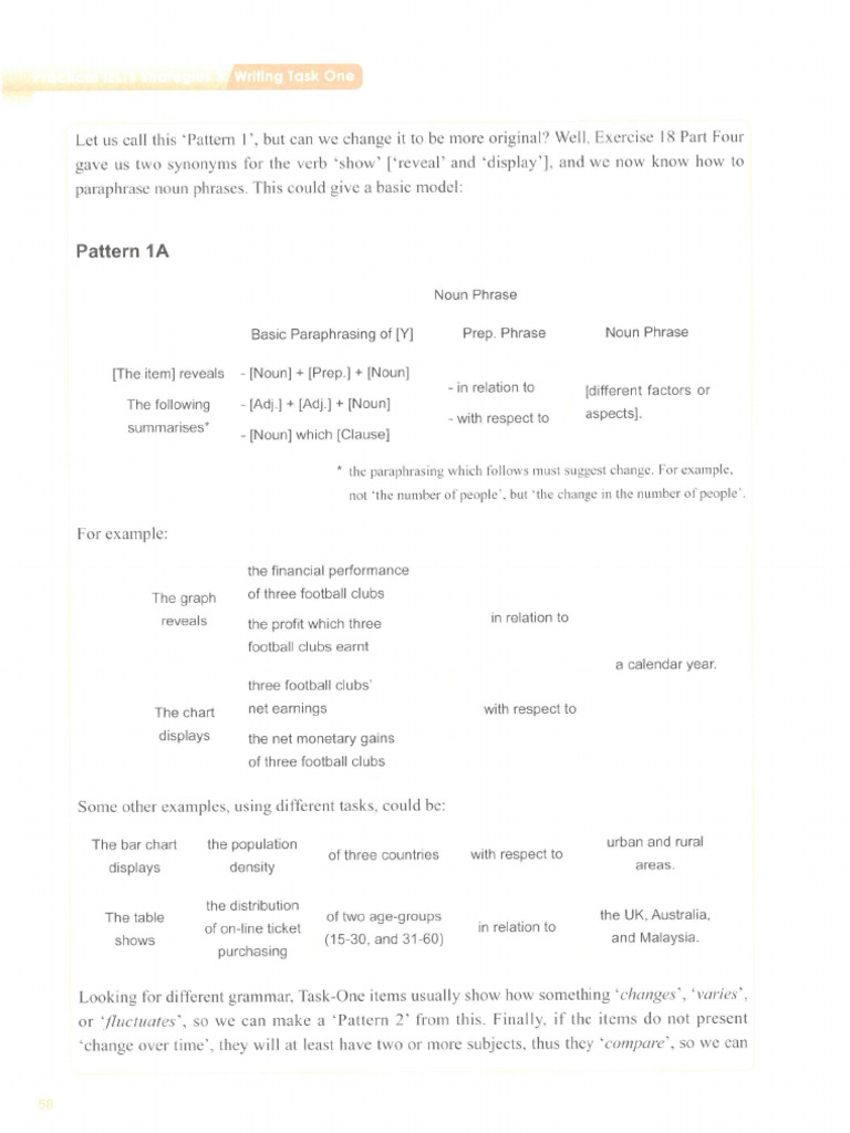 Practical Ielts Strategies 3 - Ielts Writing Task 1 | PDF