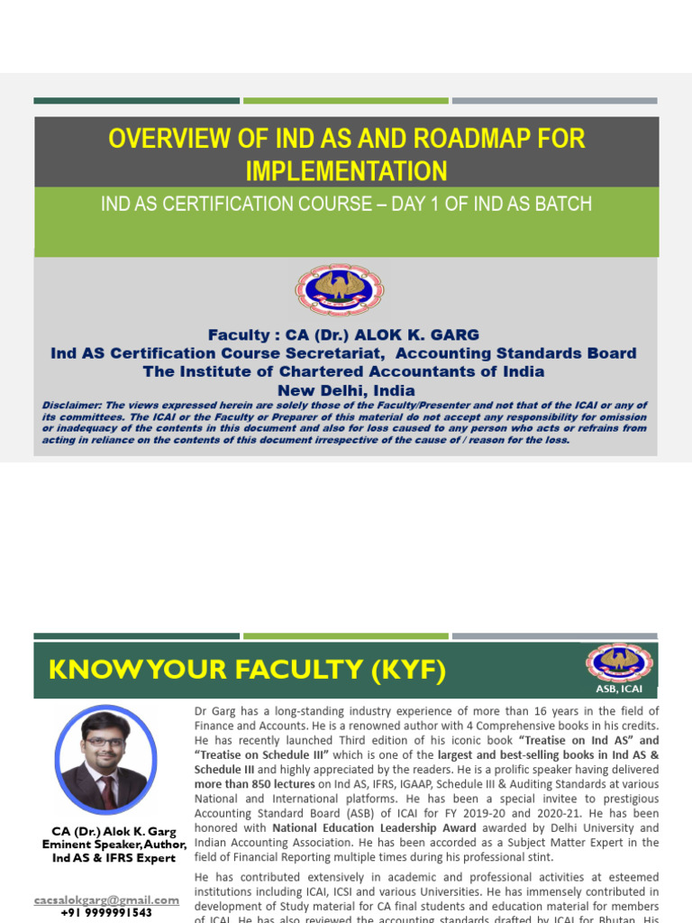 Ind AS Overview and Implementation Roadmap | PDF | International ...