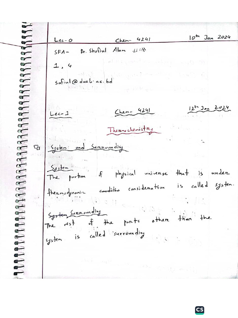 Che Notes | PDF
