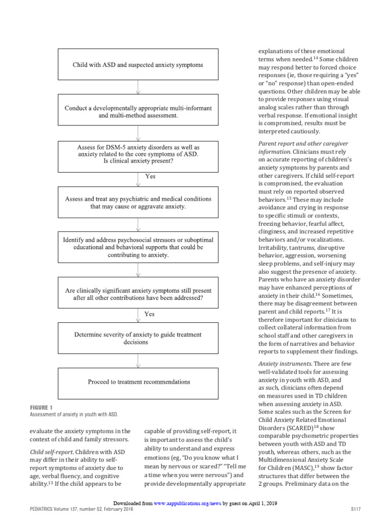 Assessing Anxiety in Children with ASD | PDF | Anxiety | Autism