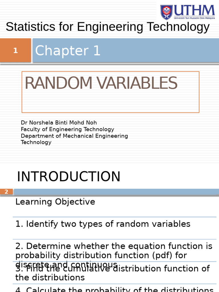 Understanding Random Variables in Statistics | PDF | Probability ...