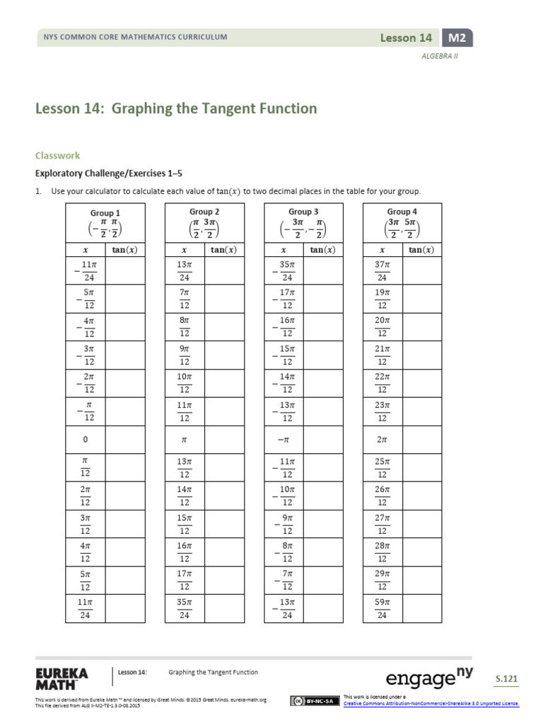 Algebra II m2 Topic B Lesson 14 Student | PDF | Interval (Mathematics ...