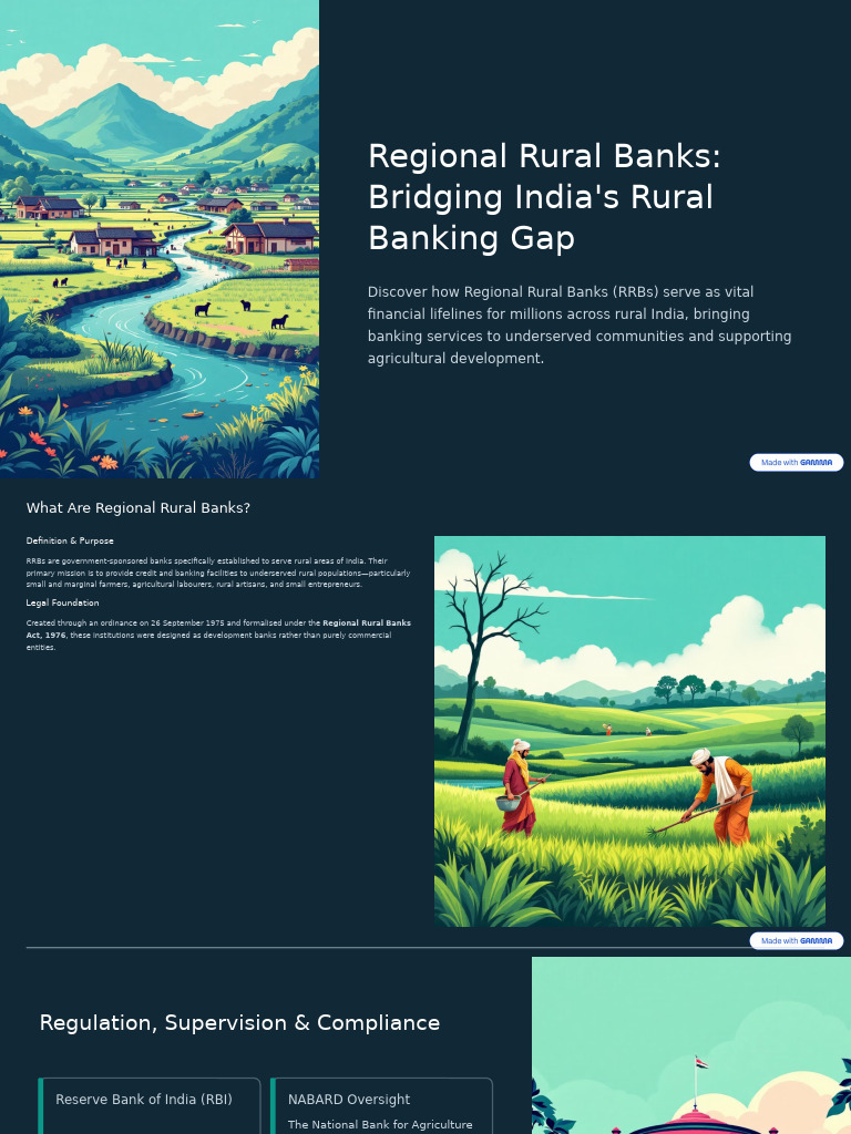 Regional Rural Banks | PDF | Banks | Financial Inclusion