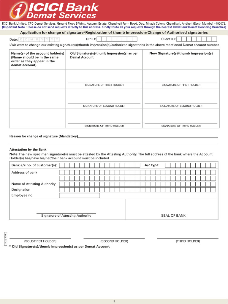 Signature Change Request | PDF