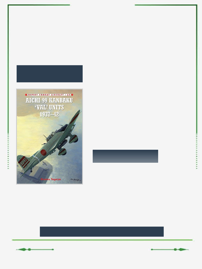 Aichi 99 Kanbaku Val Units 1937 42 Combat Aircraft Osamu Tagaya ebook ...