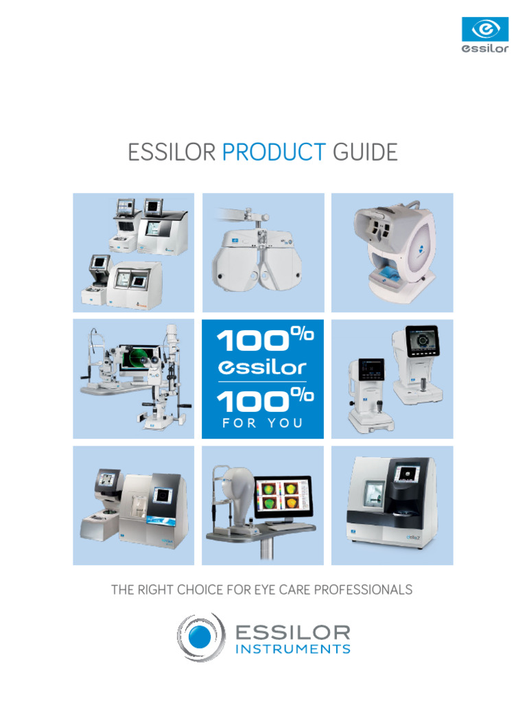 Essilor Eye Care Product Guide | PDF | Chair | Ophthalmology