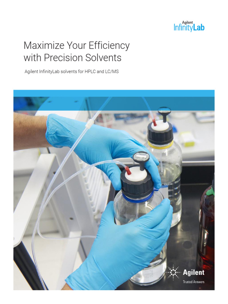 BR Infinitylab Solvents 5994 6607en Agilent | PDF | High Performance ...