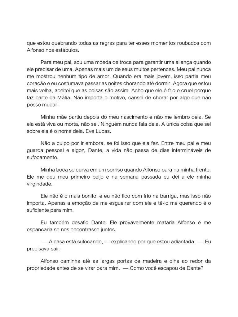 Amor Proibido na Máfia: Elena e Alfonso | PDF
