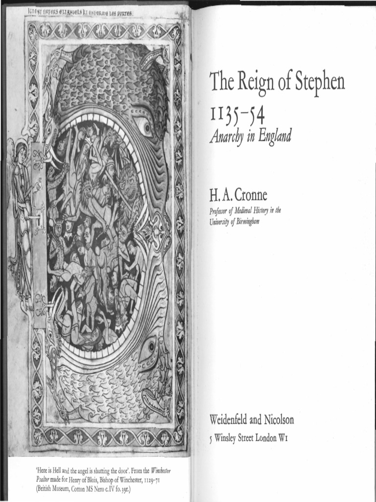 Cronne, The Reign of Stephen, 1135-54, PP, 110-112. | PDF