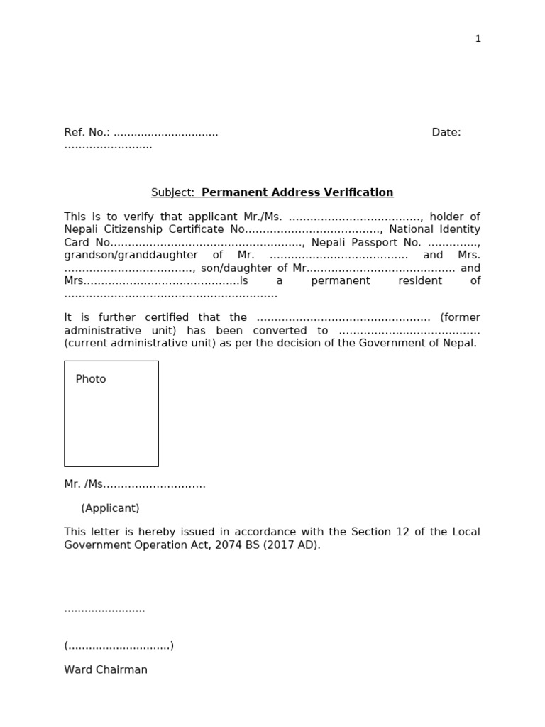 Verification Letters Format 4 September - Final (1) f9cxjhp | PDF