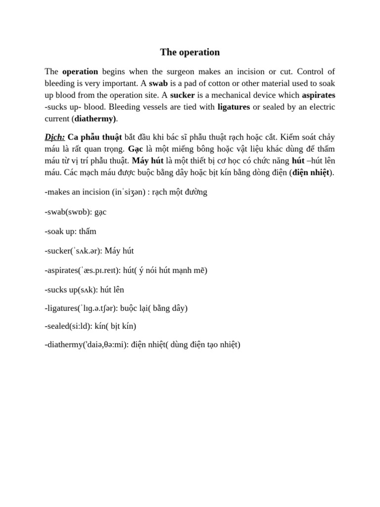 The Operation | PDF