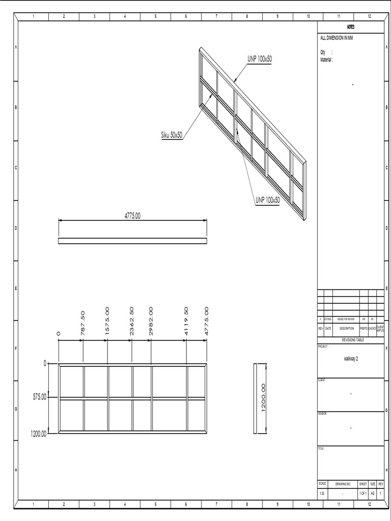 Walkway Dimensions and Specifications | PDF