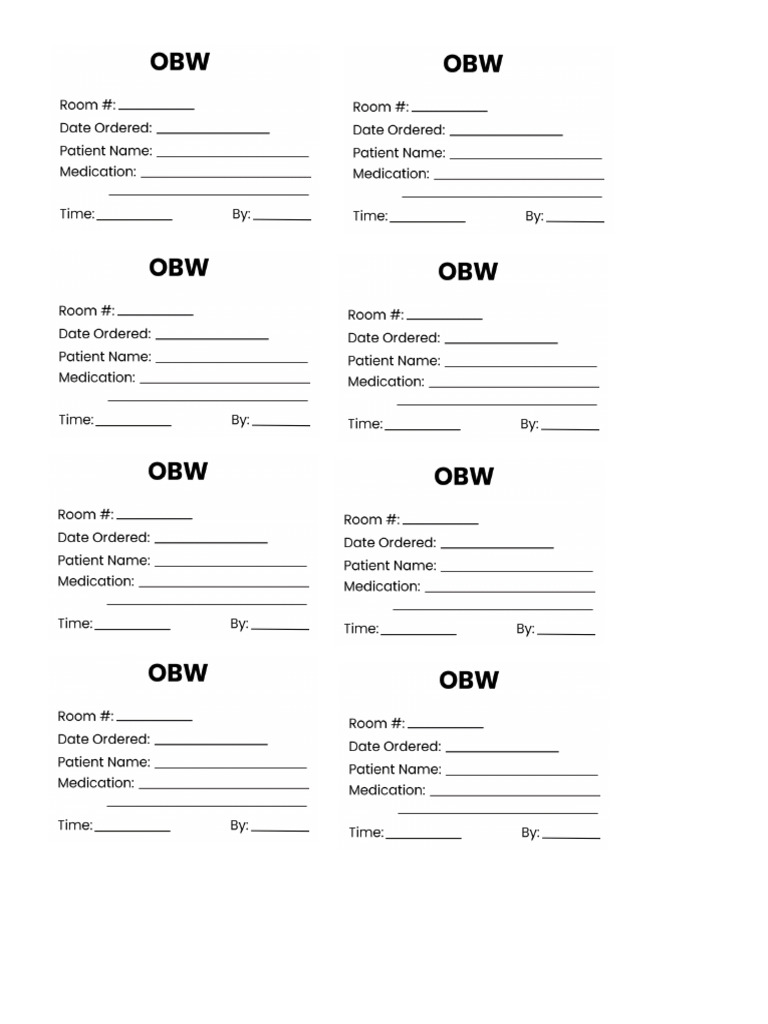 Medication Card | PDF