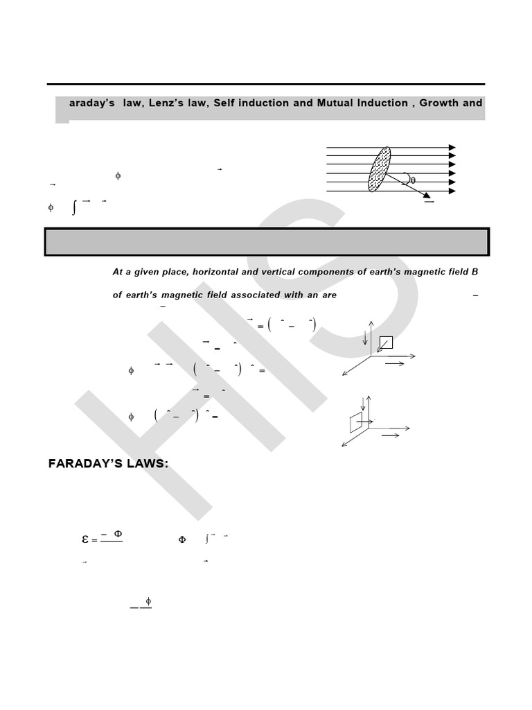 Electromagnetic Induction Concepts Explained | PDF | Inductance ...
