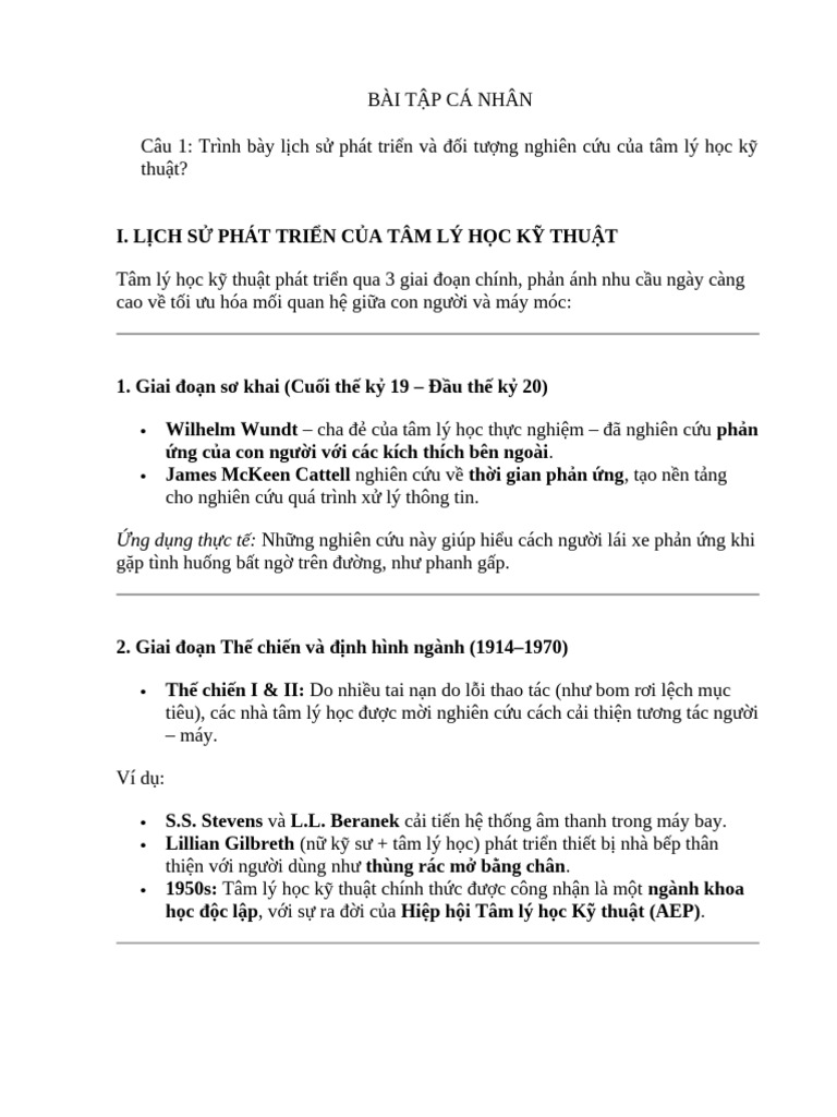 BÀI TẬP CÁ NHÂN TLHKT | PDF