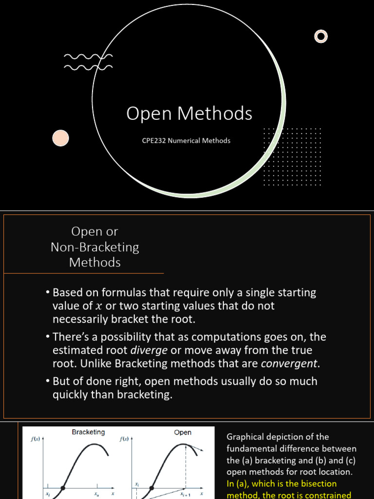 Open Numerical Methods Overview | PDF
